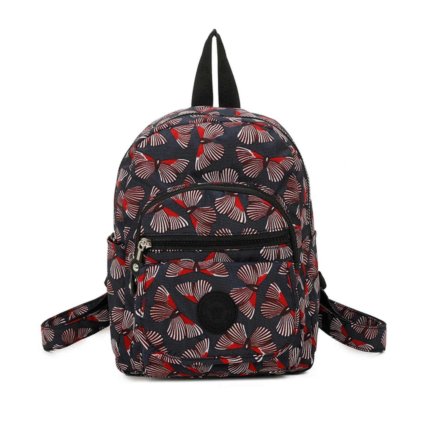 Kids Multi Zip Fun Backpack Dark Butterfly