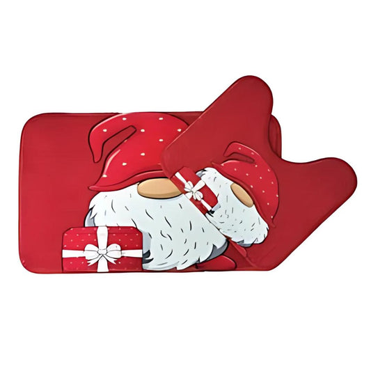 Kids Christmas Santa Fun Bath Mat Sets