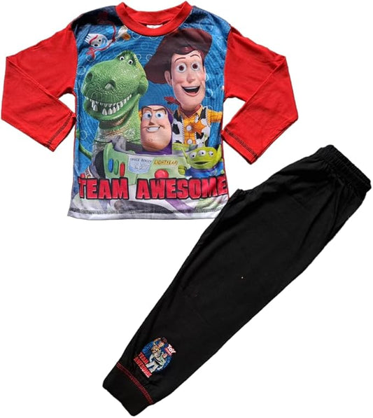 Boys Long Sleeved Toy Story Cosy Soft Pyjamas