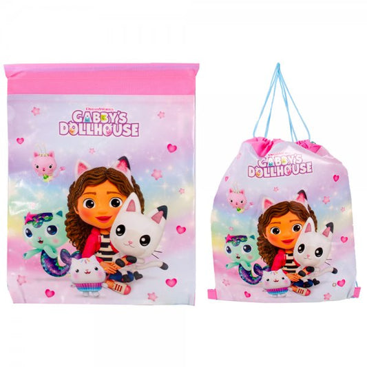 Pink Gabby Drawstring Bags
