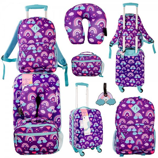 Kids Set of 5 Luggage Set - Rainbow