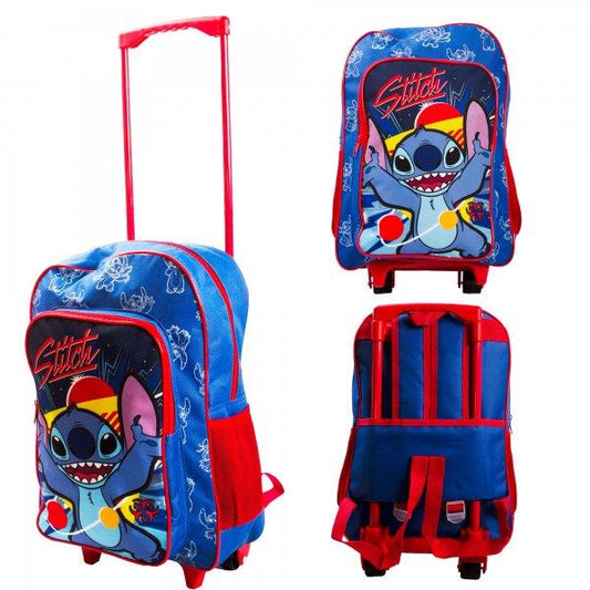 Characters Cabin Trolley Wheeled Bag & Rucksack - Blue Lilo & Stitch