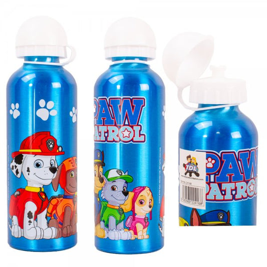 Kids Blue Paw Patrol Aluminium Bottle 500ML