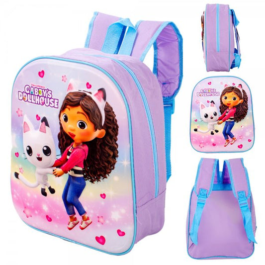 Kids Purple Gabby Doll House Eva Backpack