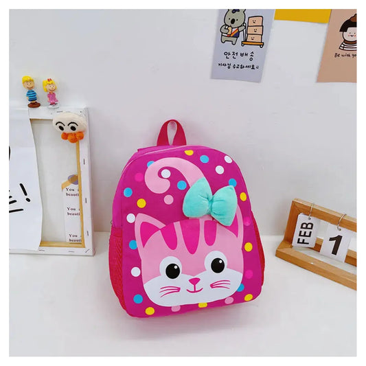 Kids Premium Soft Cute Backpack Red
